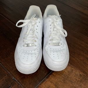 WORN ONCE White Air Force ones